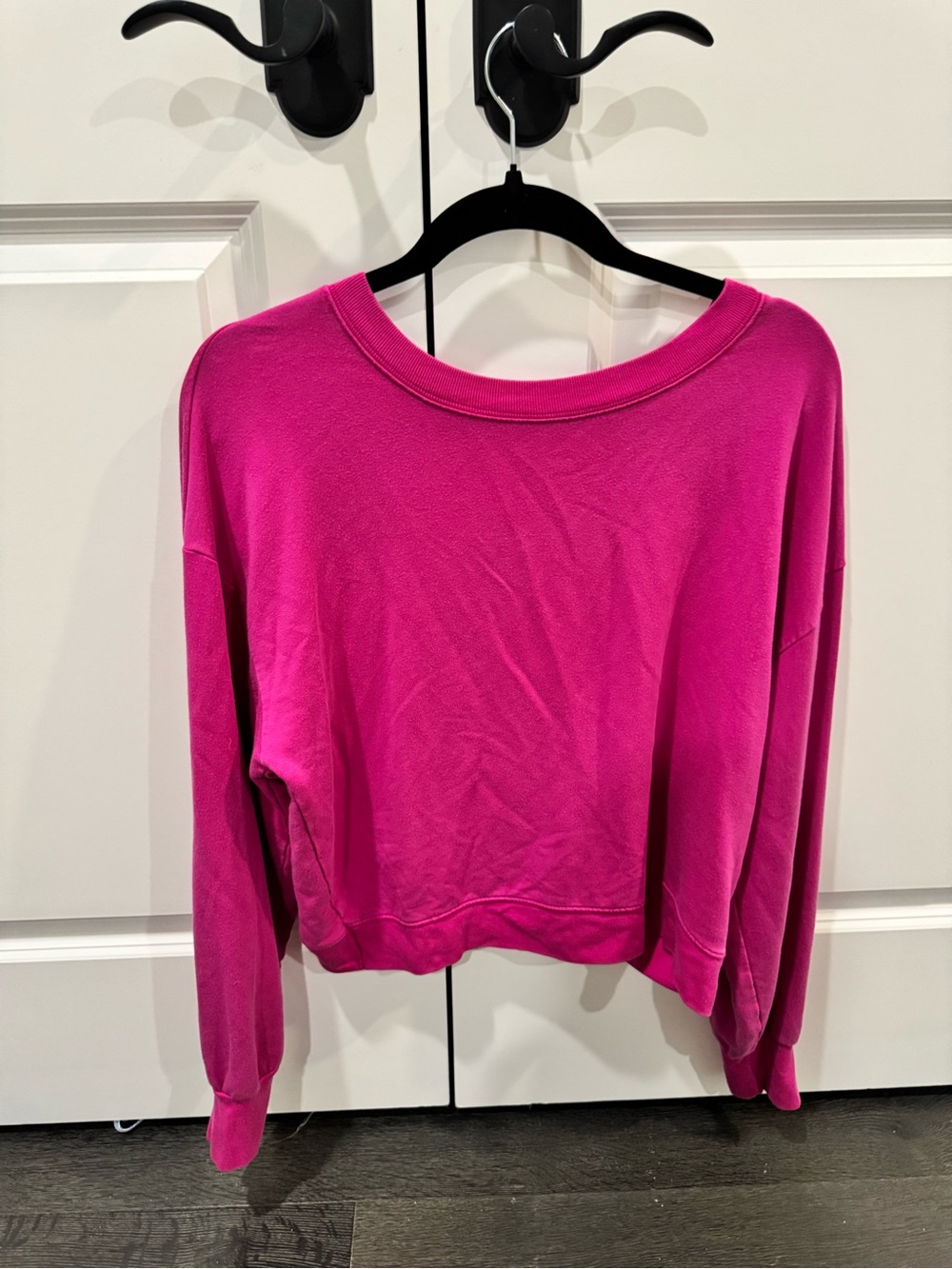 ATHLETA Fuchsia Crewneck Sweatshirt